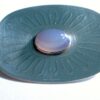K&E Carlson, silver and grey agate brooch, Sweden, 1955 SOLD