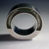 Nuala Jamison, an early  silver and acrylic ring, 1975 SOLD