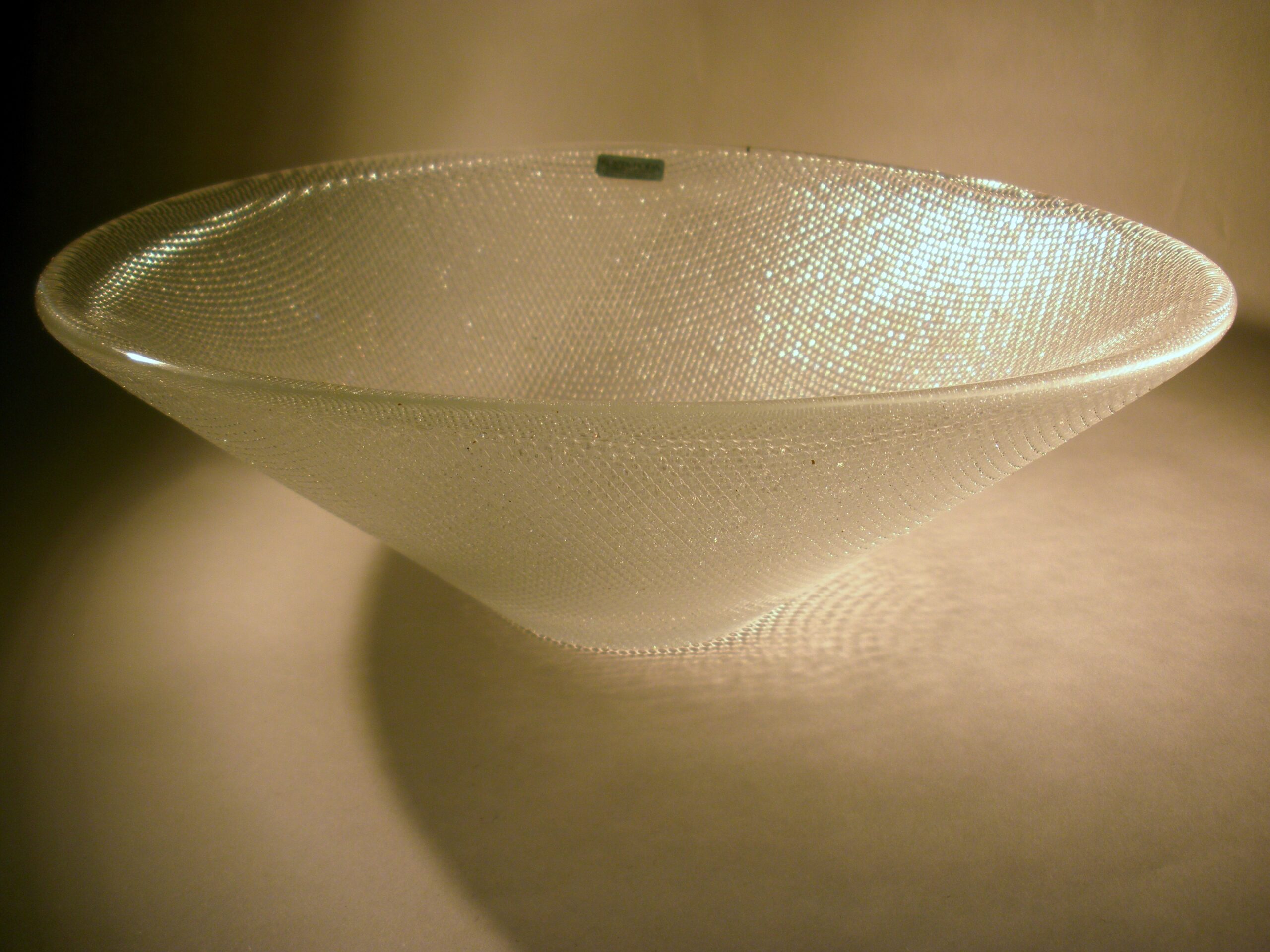 Kosta Boda ‘Limelight’ glass bowl John Kelly 1880+