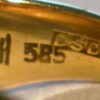 Hans Hansen, a 14 carat gold cultured pearl ring, 1968 import marks SOLD - Image 3