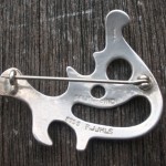 Frank Juhls, silver abstract bird brooch, Norway SOLD - Image 2