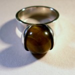 Kupittaan Kulta, silver tiger eye ring, Finland, circa 1970 SOLD - Image 2