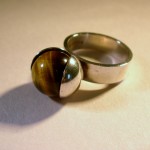 Kupittaan Kulta, silver tiger eye ring, Finland, circa 1970 SOLD - Image 3