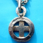 Michael Allen Bolton, heavy silver pendant on chain, British, London 1976 SOLD - Image 3