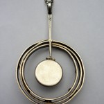 Perli, amethyst and 800 silver pendant on a chain, German, circa 1970 SOLD - Image 2