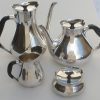 Hans Bunde for Carl Cohr, four piece electroplated tea and coffee service, Denmark, 1950's SOLD