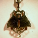 W.H.Haseler, for Liberty & Co, Art Nouveau chrysoprase set silver pendant, circa 1905, on a chain SOLD - Image 2
