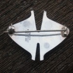 Erling Christoffersen, 'Butterfly' silver brooch, designed for Norway Designs Plus Studios SOLD - Image 2