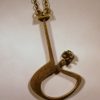 Jorma Laine, bronze pendant on chain, Finland, circa 1975 SOLD
