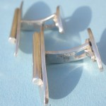 Arne Johansen, silver cuff links, Denmark, circa 1970 SOLD - Image 3