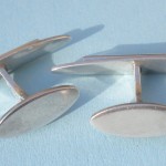 Arne Johansen, silver cuff links, Denmark, circa 1970 SOLD - Image 2