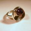 Bent Knudsen, silver amethyst ring, Denmark, 1971 SOLD