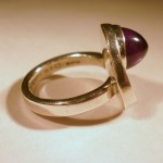 Bent Knudsen, silver amethyst ring, Denmark, 1971 SOLD - Image 2