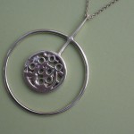 Cado Design Ltd, silver pendant on chain, Sheffield 1971 SOLD - Image 2