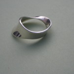 Torun Bulow-Hube, for Georg Jensen, silver Mobius ring, #148, Denmark, circa 1970 SOLD - Image 2