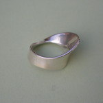 Torun Bulow-Hube, for Georg Jensen, silver Mobius ring, #148, Denmark, circa 1970 SOLD - Image 5