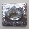 George Edward Hunt, Arts and Crafts rock crystal silver brooch, English, circa 1918 SOLD