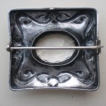 George Edward Hunt, Arts and Crafts rock crystal silver brooch, English, circa 1918 SOLD - Image 2