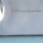 Sergio Asti, for ICM, rare stainless steel Boca pattern salad servers, Italy, circa 1977 SOLD - Image 2