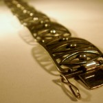 Unknown maker, silver panel bracelet, Belgian, circa 1970 SOLD - Image 4
