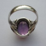 Anonymous Arts and Crafts amethyst silver and gold ring, English, circa 1908 SOLD - Image 5