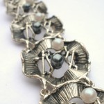 Anonymous, simulated pearl bracelet, Austrian import marks, circa 1972 SOLD - Image 2