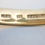 Ole Lynggaard, nephrite set gold hinged bangle, Denmark, circa 1978 SOLD - Image 5