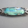 Mary Thew, abalone shell silver brooch, Scotland, circa 1910 SOLD