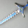 Alexander Ritchie, by A.H.Darby & Son, silver and enamel sword brooch, Birmingham 1944 SOLD