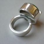 Arne Johansen, nephrite silver ring, Denmark, circa 1970 SOLD - Image 4