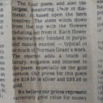 Norman Grant, 9 carat gold and enamel pendant on chain, Edinburgh 1980 SOLD - Image 4