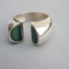 Uwe Moltke, malachite silver ring, Denmark, circa 1975 SOLD