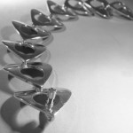 Bent Knudsen, silver hearts bracelet, Denmark, circa 1970 SOLD - Image 3
