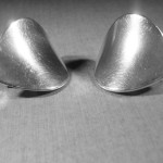 Nanna Ditzel, for Georg Jensen, pair of silver ear clips, #131, Denmark, London import marks 1963 SOLD - Image 2