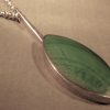 Ralph Weston, silver and malachite pendant on chain, Sheffield 1976 SOLD