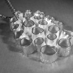 Jack Spencer, silver 'Coral' pendant on chain, Sheffield 1979 SOLD - Image 4