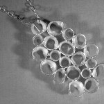 Jack Spencer, silver 'Coral' pendant on chain, Sheffield 1979 SOLD - Image 3