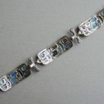 Perli (style of), plique a jour enamel bracelet, probably German, circa 1970 SOLD - Image 4