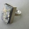Magnus Maximus Design, mineral set silver ring, Edinburgh 1973-74 SOLD