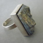 Magnus Maximus Design, mineral set silver ring, Edinburgh 1973-74 SOLD - Image 2