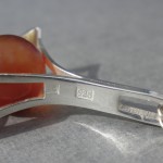 Kultaseppa Salovaara, carnelian silver pendant on chain, Finland, circa 1970 SOLD - Image 3