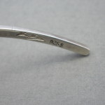 Bent Gabrielsen for Hans Hansen, silver and silver gilt 'Full Moon' pendant on a torque, Denmark, circa 1965 SOLD - Image 5