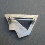OPK (Kulta-ja Hopeatuote Oy), spectrolite silver brooch, Finland, 1990's SOLD - Image 2
