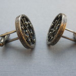 Jorma Laine (style of), pair of bronze cufflinks, probably Finland, circa 1970 SOLD - Image 2