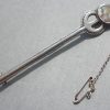 Anonymous, abalone shell and silver brooch, kilt pin, Scotland, circa 1930