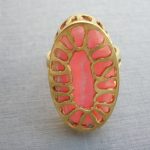 Unknown maker, rhodochrosite gold ring, possibly American, circa 1975 SOLD - Image 3