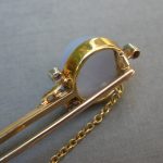 Edwardian agate and diamond gold and platinum Comet brooch, circa 1910 SOLD - Image 6