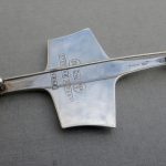 Bjorn Sigurd Ostern, for David Andersen, silver and purple enamel brooch, Norway, 1968 London import mark SOLD - Image 2