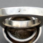 Brodrene Bjerring, abalone shell set silver ring, Denmark, circa 1970 SOLD - Image 6