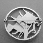 Geoffrey G. Bellamy for George Tarratt Ltd, silver angel fishes brooch, Birmingham 1960 SOLD - Image 2